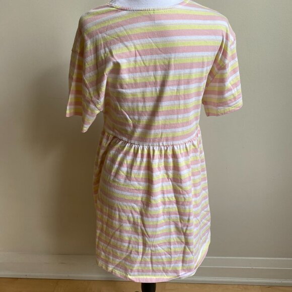 BP Women Striped Mini Baby Dress BNWOT Short Sleeve Organic Cotton - Picture 4 of 7